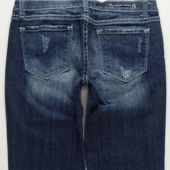 Vigoss London BootCut Jeans Juniors 5 Stretch A117 - Picture 3 of 8